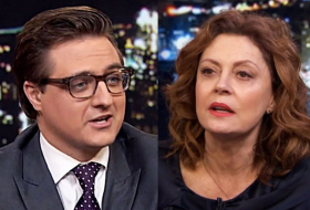 Susan Sarandon confronted about President Trump by Chris Hayes
